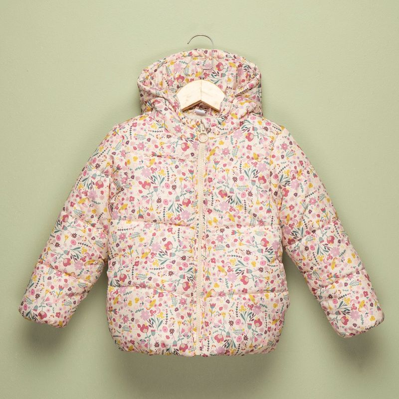 YAMP - Chaqueta Niña con Flores Con capucha Yamp