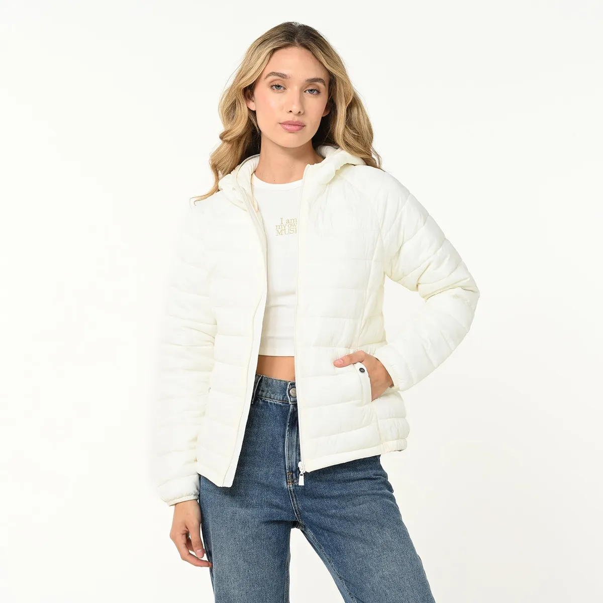 SYBILLA - Chaqueta Acolchada Mujer con Capota Sybilla