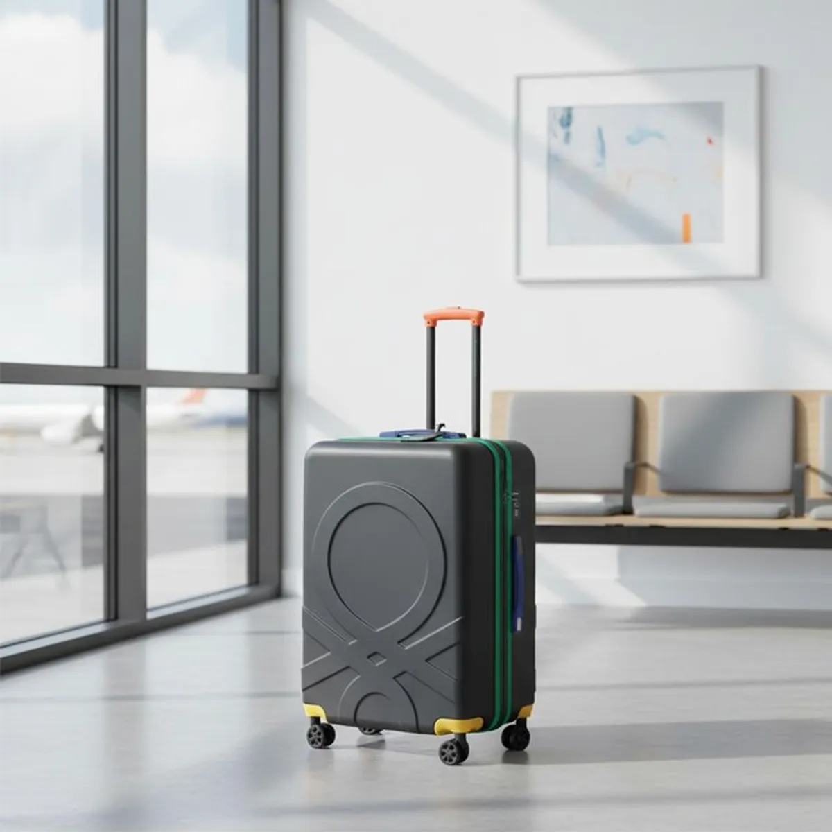 BENETTON - Maletas de 21 kg - Maleta rígida de viaje 21 Kilos Benetton Bodega. Ruedas 360° candado TSA