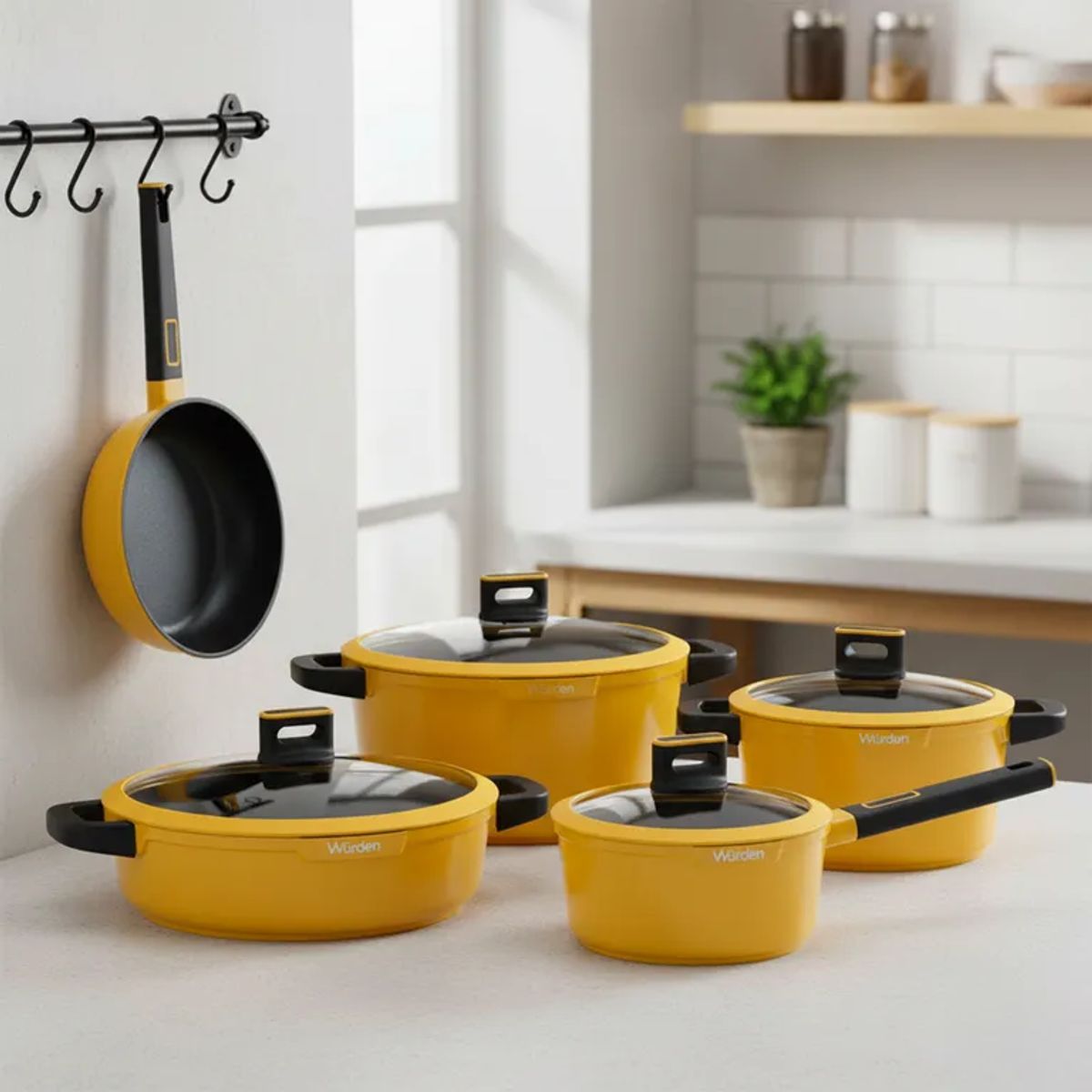 WURDEN - Juego de ollas Wurden: Preston. Bateria Antiadherente 9 piezas