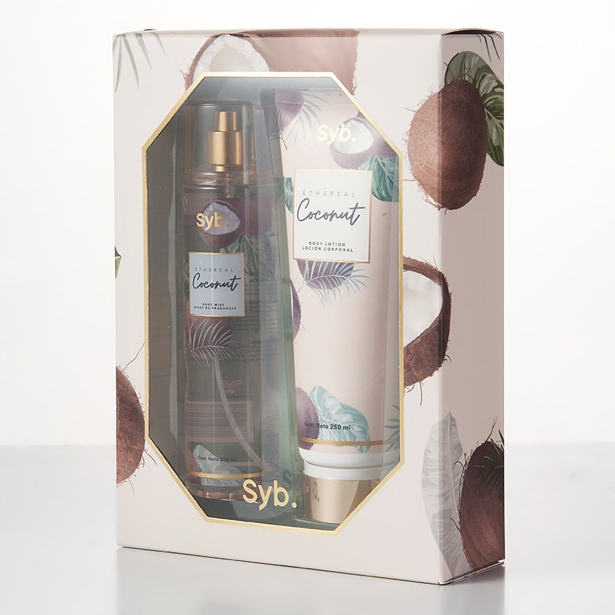 SYBILLA - Set de Perfume Mujer Sybilla Body Mist Ethereal Coconut X 250 ml + Body Lotion Ethereal Coconut  X 250 ml