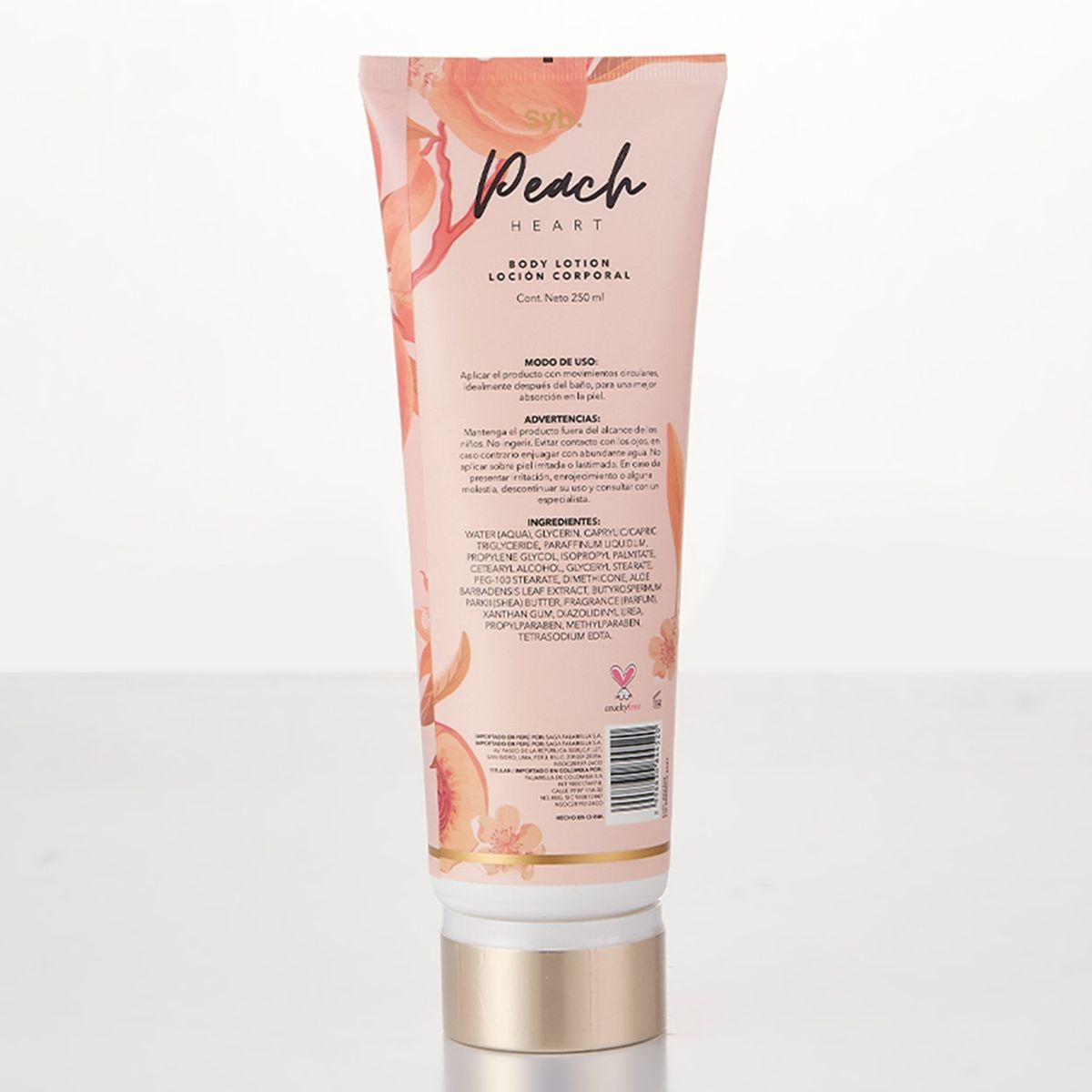 SYBILLA - Hidratante corporal Bli24Peach Sybilla para Todo tipo de piel 250 ml