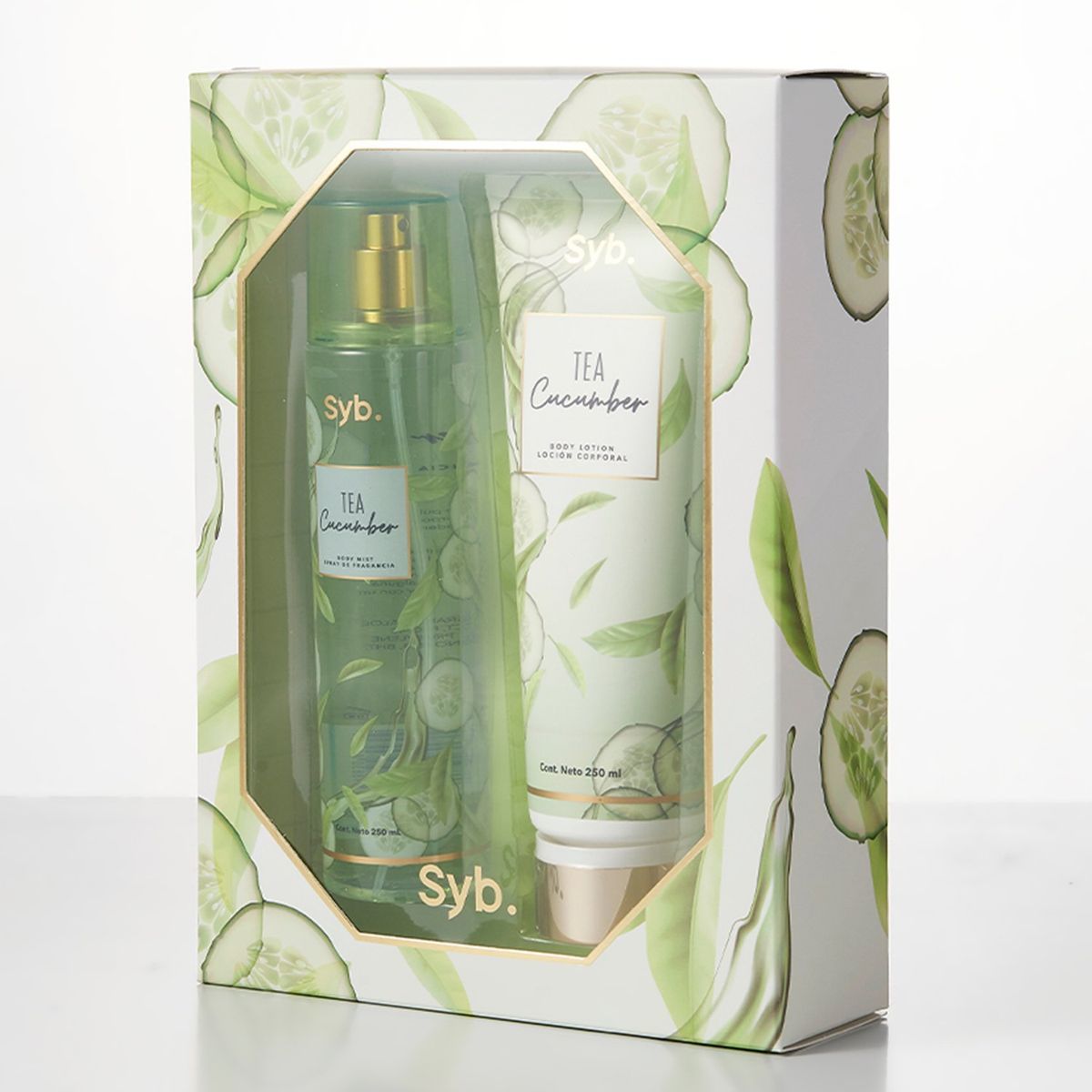 SYBILLA - Set de Perfume Mujer Sybilla Body Mist Tea Cucumber  X 250 ml + Body Lotion Tea Cucumber   X 250 ml