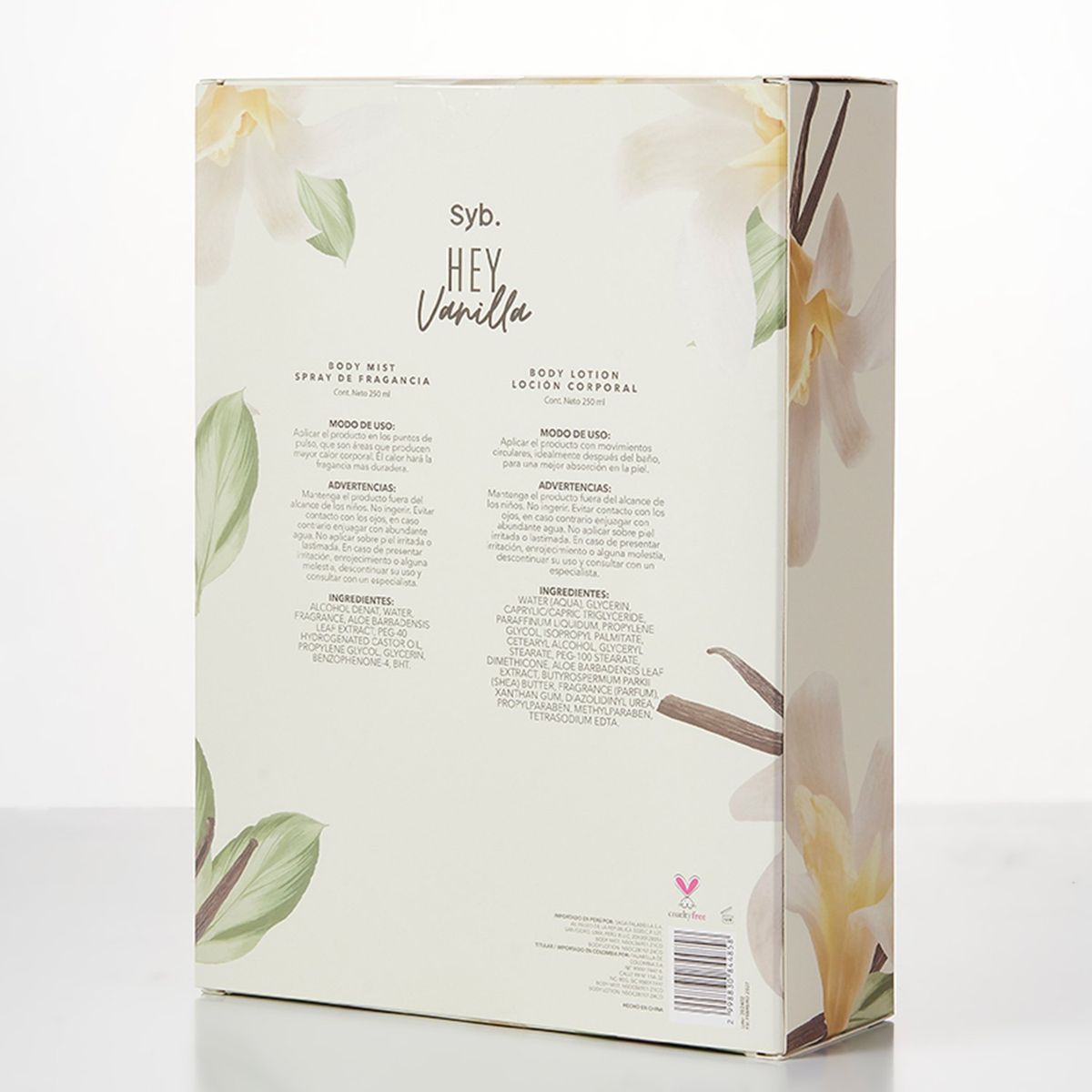 SYBILLA - Set de Perfume Mujer Sybilla Body Mist Hey Vainilla X 250 ml + Body Lotion Hey Vainilla X 250 ml