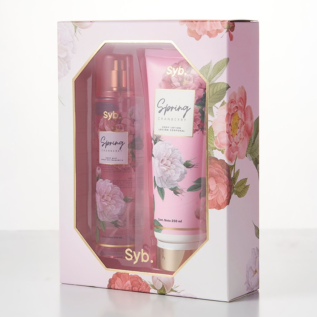 SYBILLA - Set de Perfume Mujer Sybilla Body Mist Spring Cranberry X 250 ml + Body Lotion Spring Cranberry X 250 ml