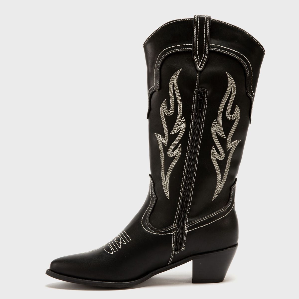 SYBILLA - Botas caña alta para Mujer con Tacón Medio Tecowboy Sybilla | Botas Texanas para Mujer Sybilla estilo vaquero 