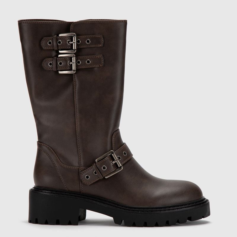 SYBILLA - Botas para Mujer con Tacón Medio Temotohigh Sybilla
