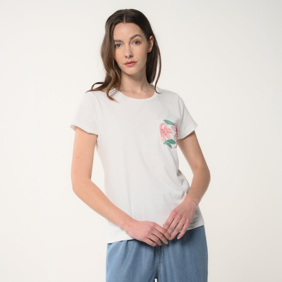 NEWPORT - Camiseta para Mujer con Estampado Manga corta de Algodón Newport