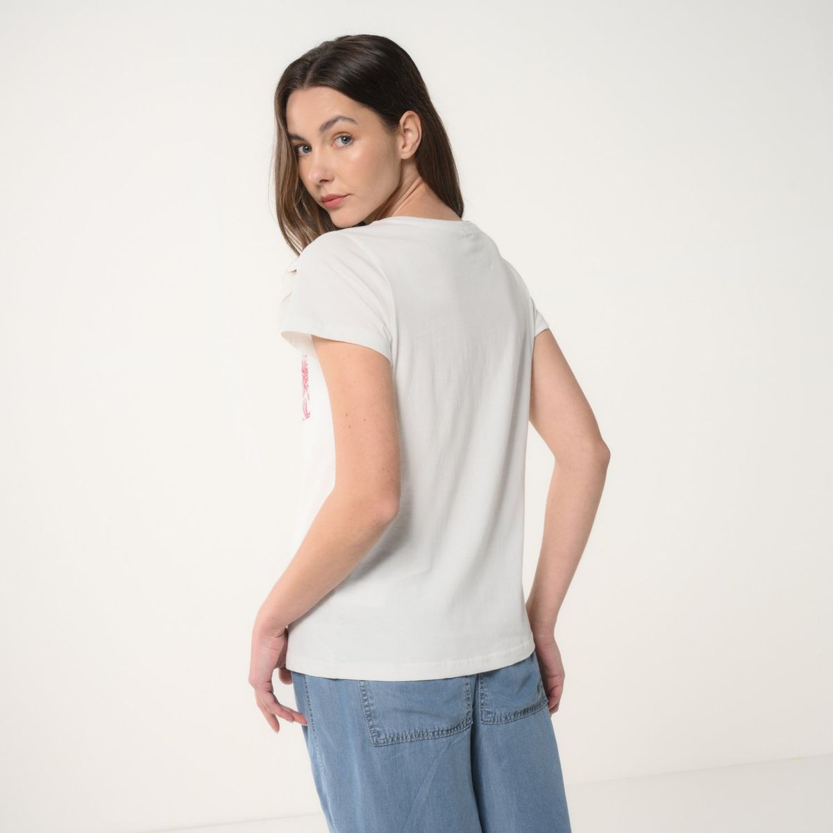 NEWPORT - Camiseta para Mujer con Estampado Manga corta de Algodón Newport