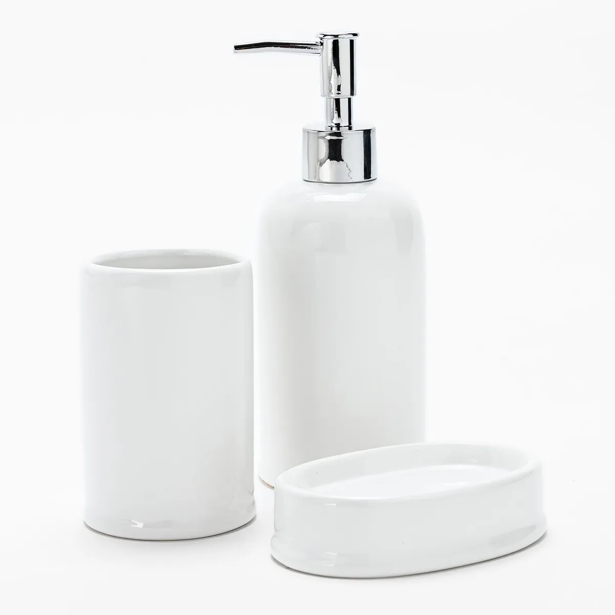 BASEMENT HOME - Set accesorios de baño Piedra  