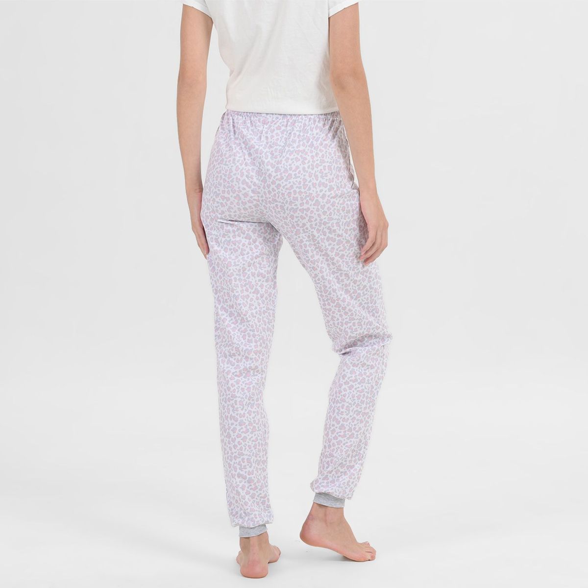 SYBILLA - Pantalón de pijama Mujer Largo de Algodón Sybilla