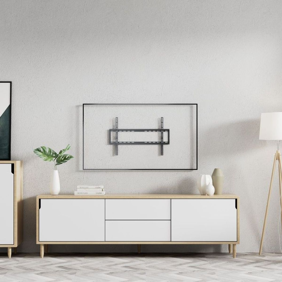 DDESIGN - Soportes de TV Fijo 32 pulgadas - 75 pulgadas Acero