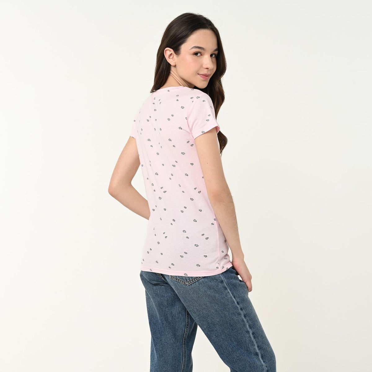 ELV - Camiseta Niña con Estampado Manga corta Algodón ELV