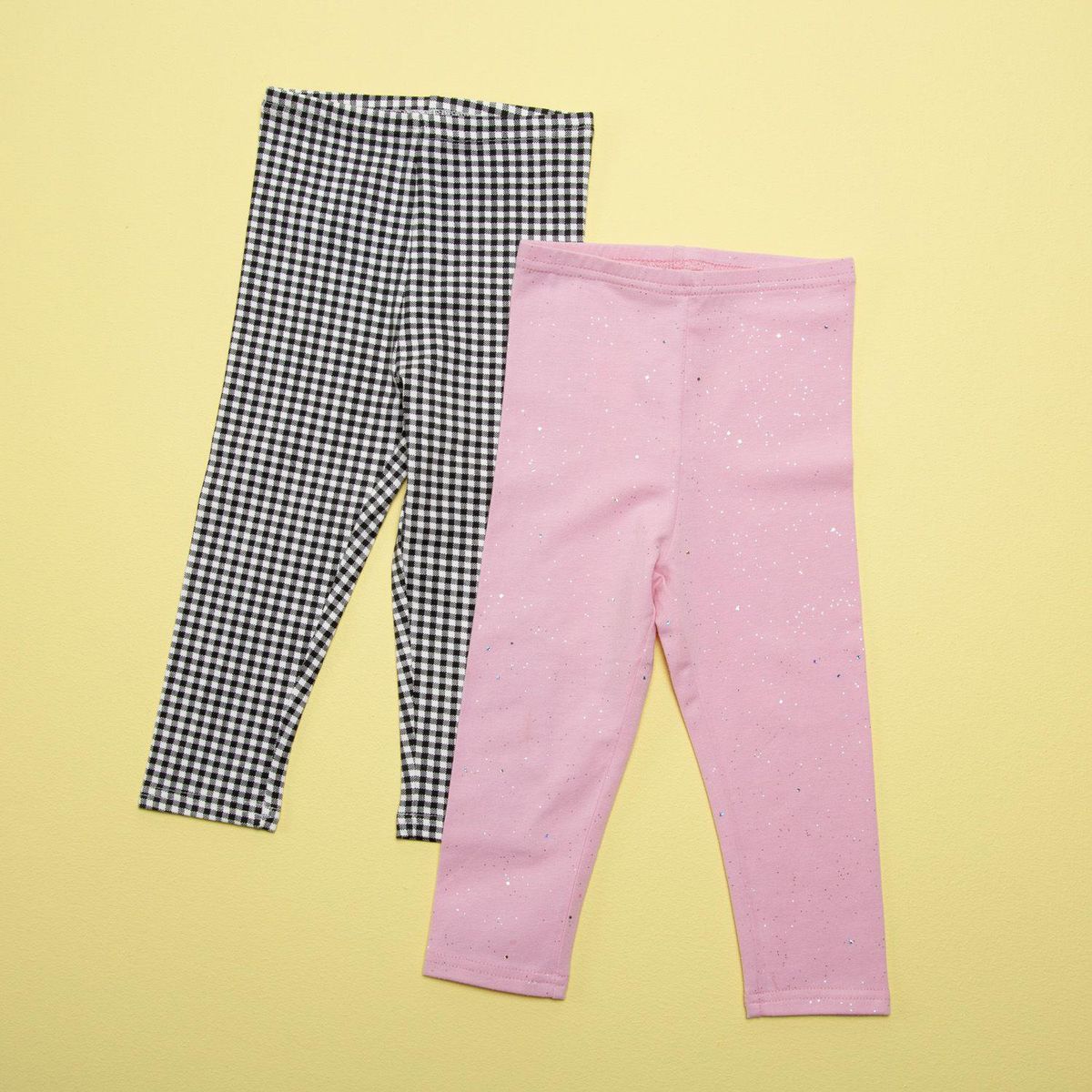 YAMP - Leggings Bebé niña Pack de 2 unidades Cintura elásticada Algodón Yamp 