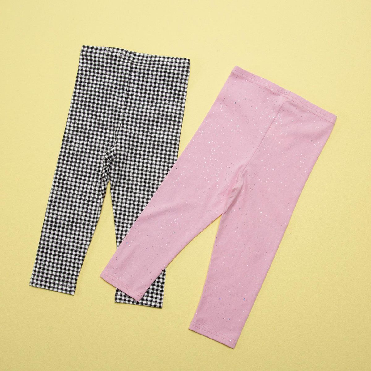 YAMP - Leggings Bebé niña Pack de 2 unidades Cintura elásticada Algodón Yamp 