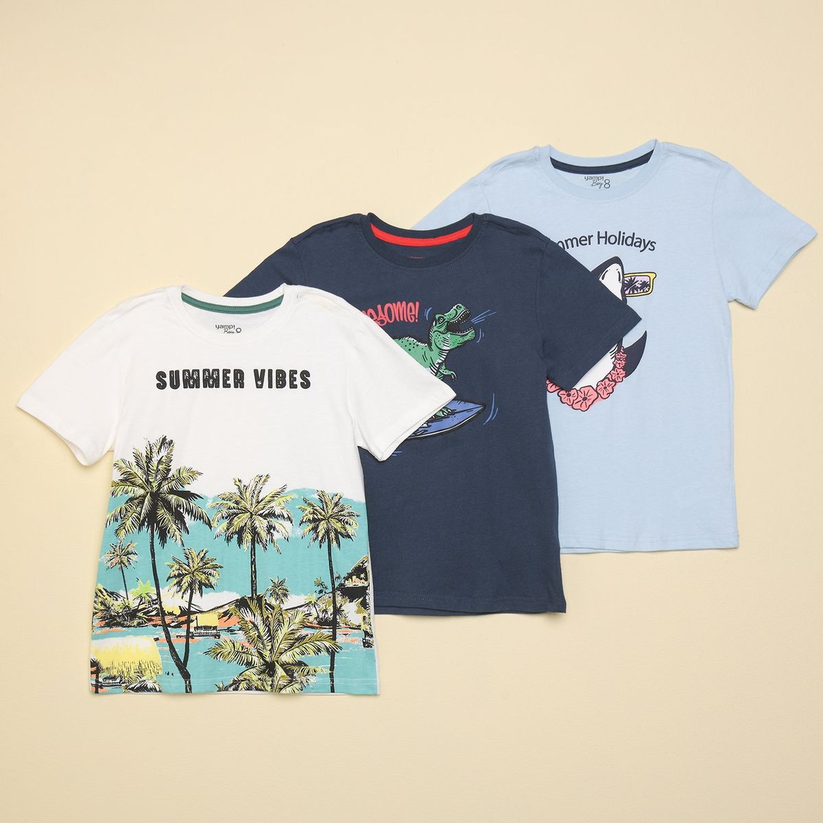 YAMP - Camiseta Niño con Estampado Manga corta Yamp