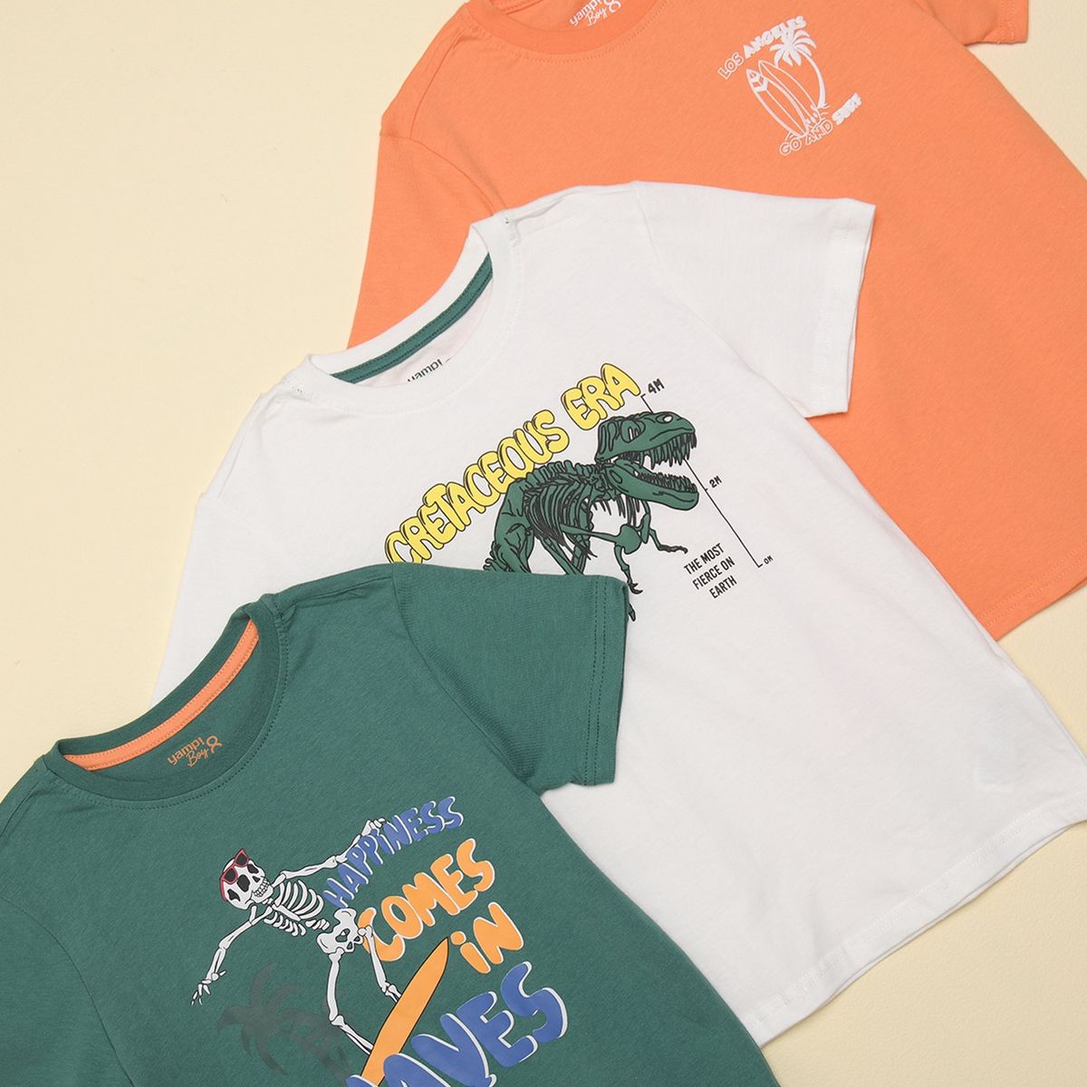 YAMP - Camiseta Niño con Estampado Manga corta Yamp