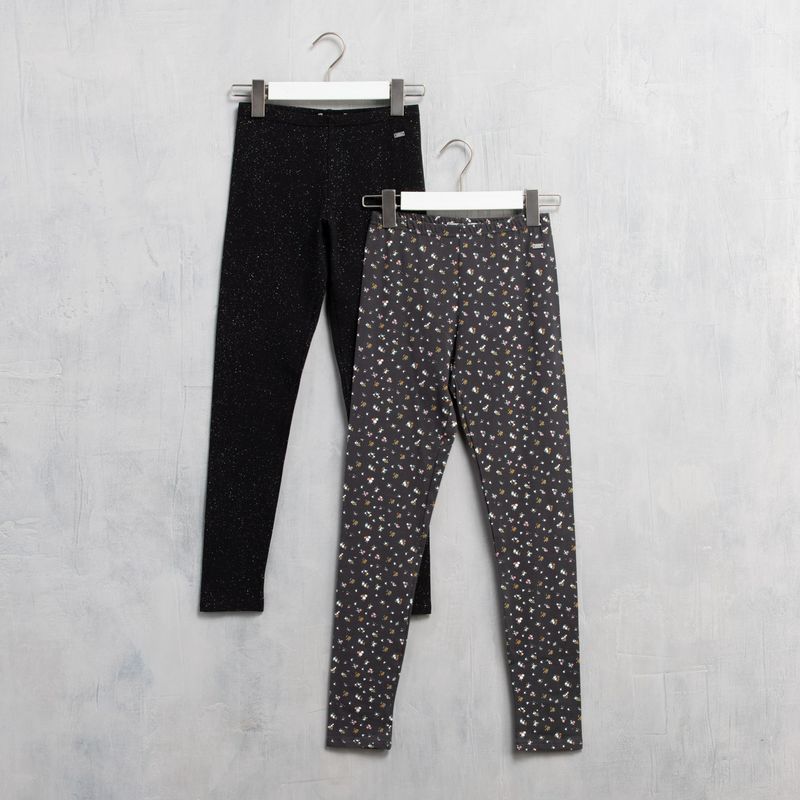 ELV - Leggings Niña Pack de 2 unidades Cintura elásticada Elv