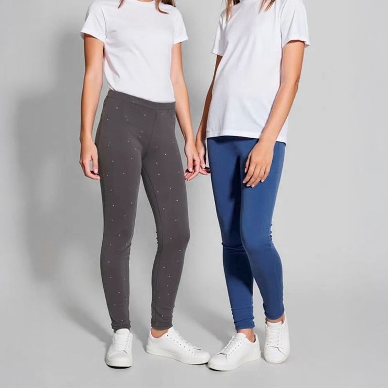 ELV - Leggings Niña Pack de 2 unidades Cintura elásticada Elv