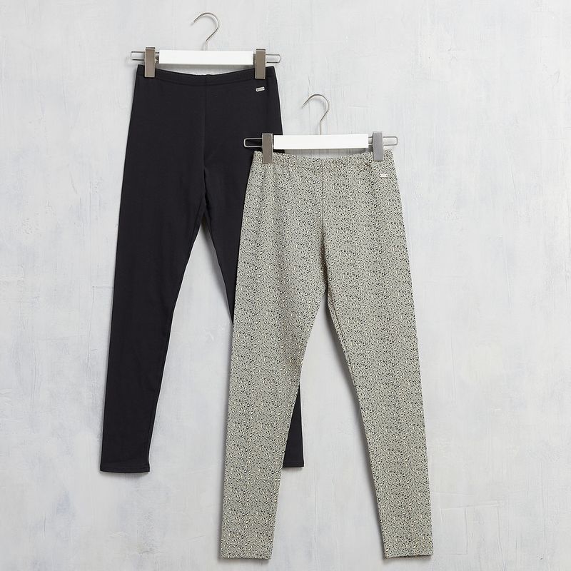 ELV - Leggings Niña Pack de 2 unidades Cintura elásticada Elv