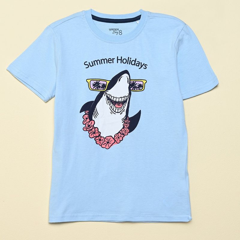 YAMP - Camiseta Niño con Estampado Manga corta Algodón Yamp