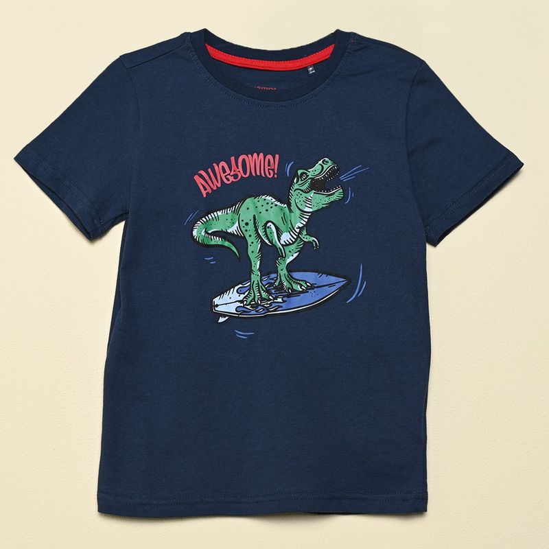 YAMP - Camiseta Niño con Estampado Manga corta Algodón Yamp