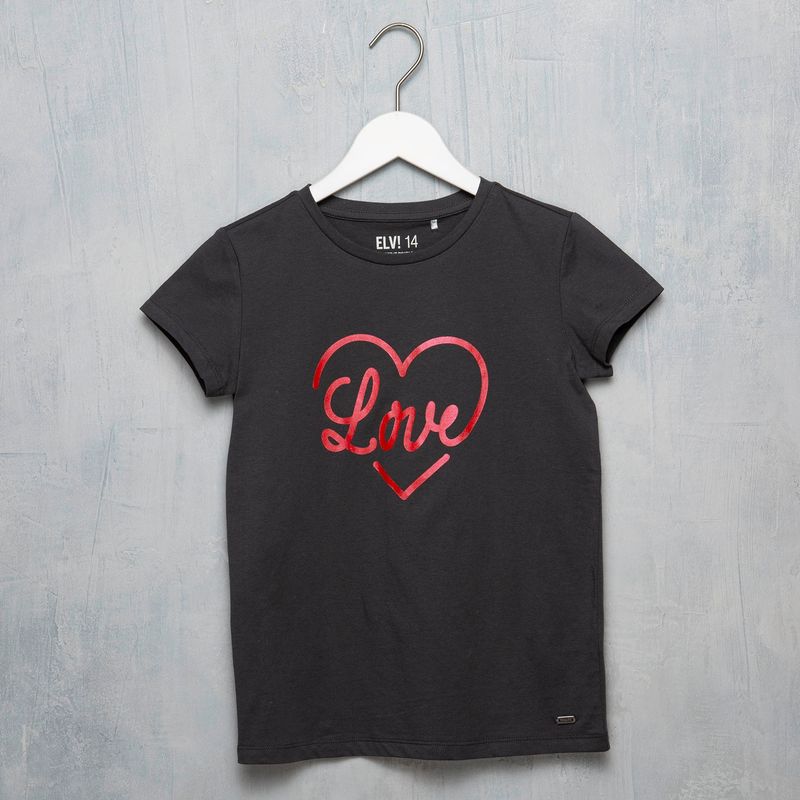ELV - Camiseta Niña Estampado Manga corta Algodón reciclado ELV 