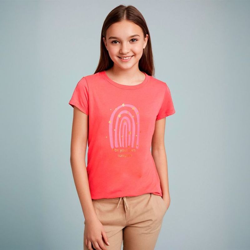 ELV - Camiseta Niña Estampado Manga corta Algodón reciclado ELV 