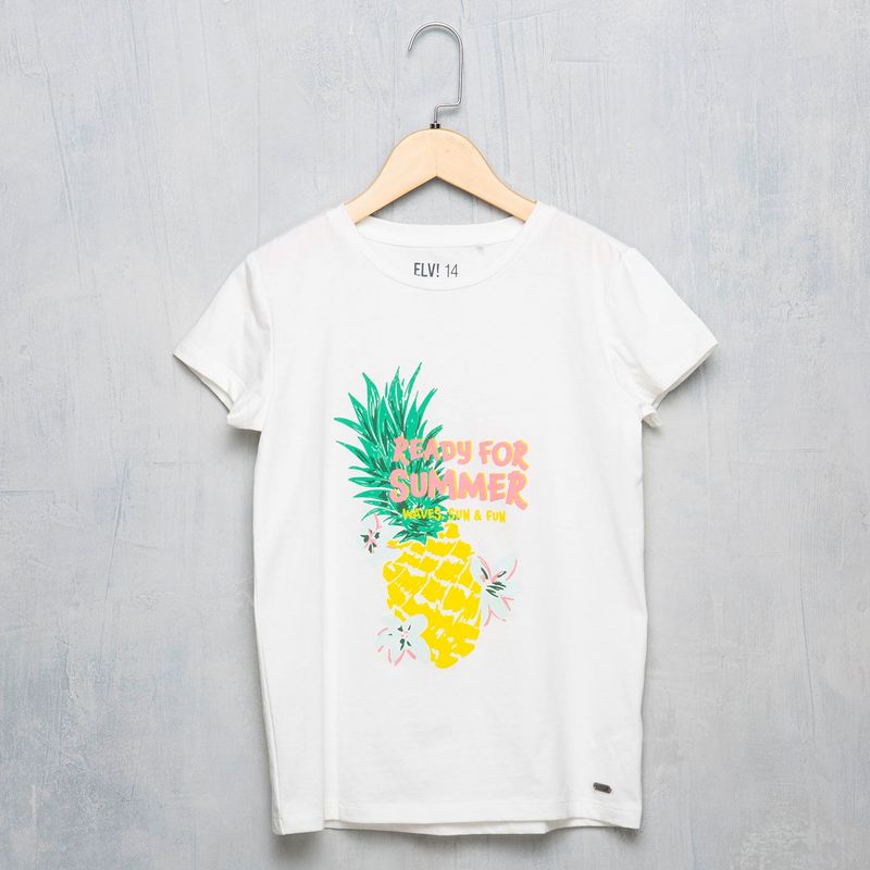 ELV - Camiseta Niña Estampado Manga corta Algodón reciclado ELV 
