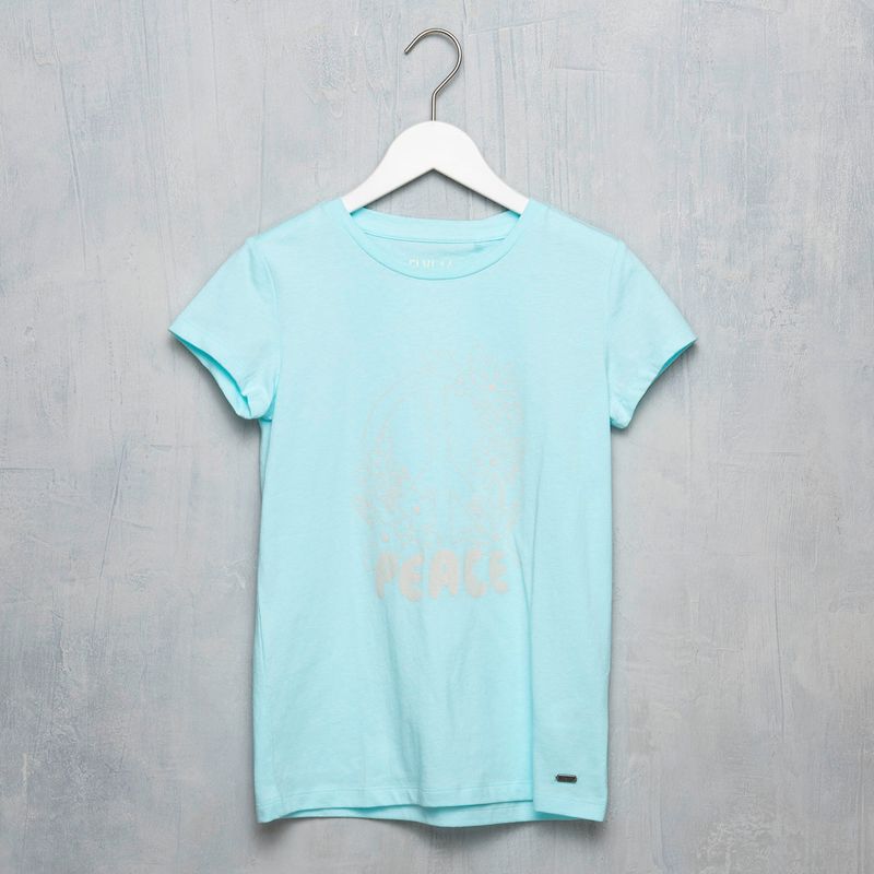 ELV - Camiseta Niña Estampado Manga corta Algodón reciclado ELV 