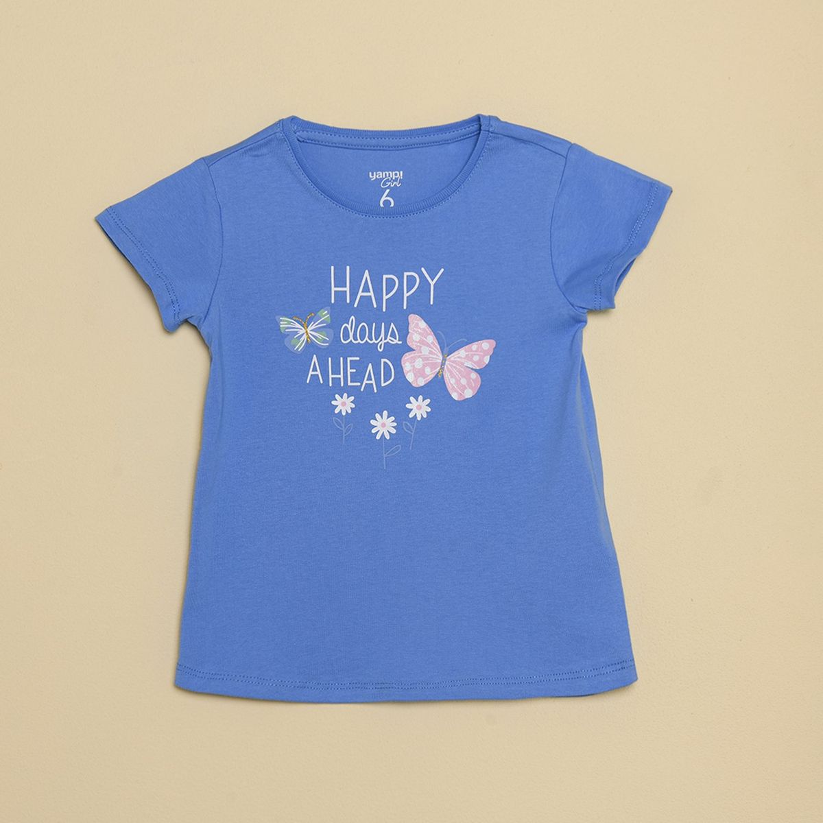 YAMP - Camiseta Niña con Estampado Manga corta Algodón Yamp