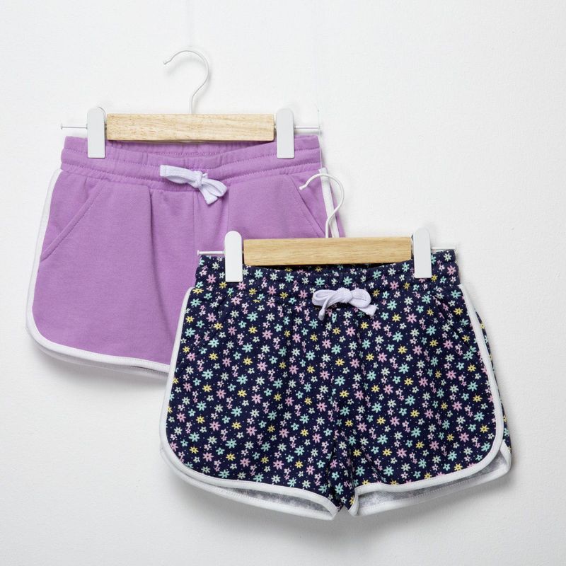 YAMP - Short Niña Pack de 2 unidades Cintura elásticada Algodón Yamp