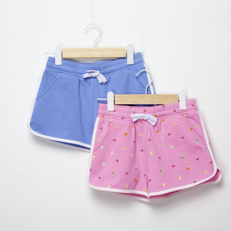 YAMP - Short Niña Pack de 2 unidades Cintura elásticada Algodón Yamp