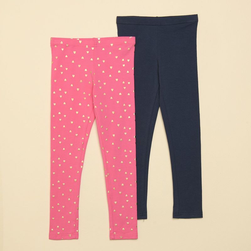 YAMP - Leggings Niña Pack de 2 unidades Cintura elásticada Algodón Yamp 