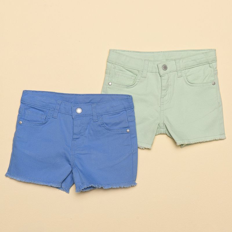 YAMP - Short Niña Pack de 2 unidades Algodón Yamp