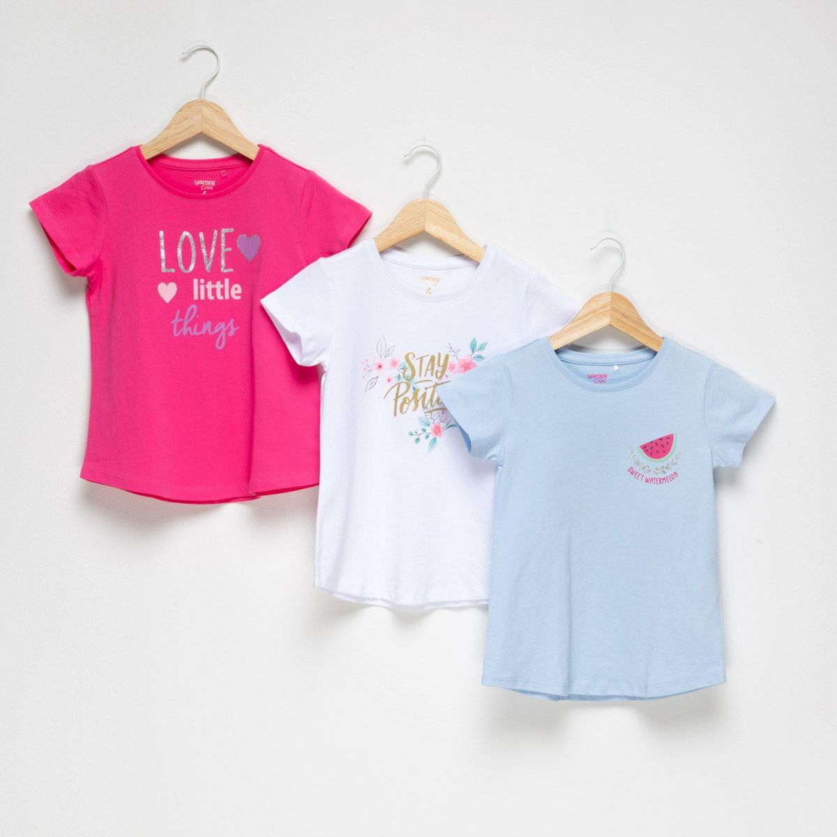YAMP - Camiseta Niña con Estampado Manga corta Yamp