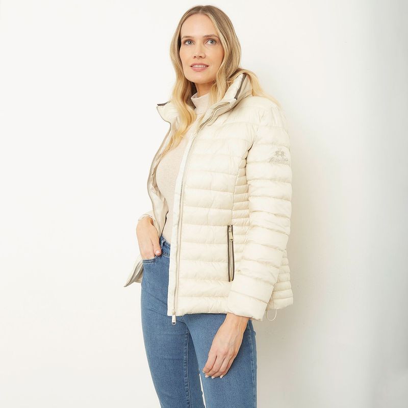 LA MARTINA - Chaqueta acolchada con capota plegable Mujer La Martina
