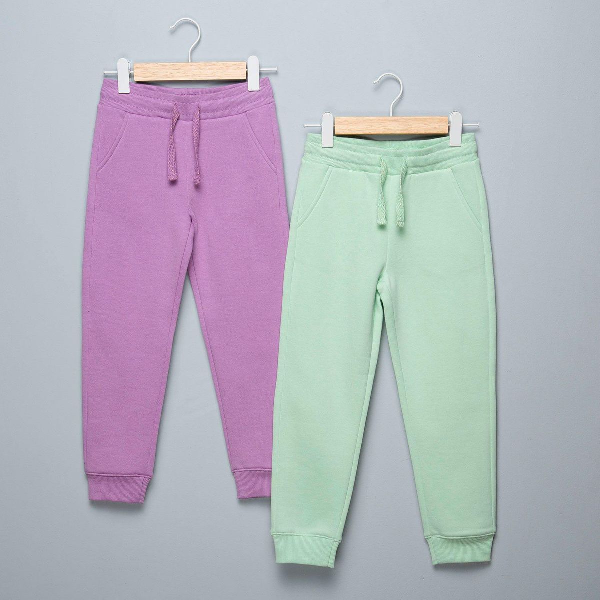 YAMP - Pantalón Niña Pack de 2 unidades Cintura elásticada Jogger Algodón Yamp