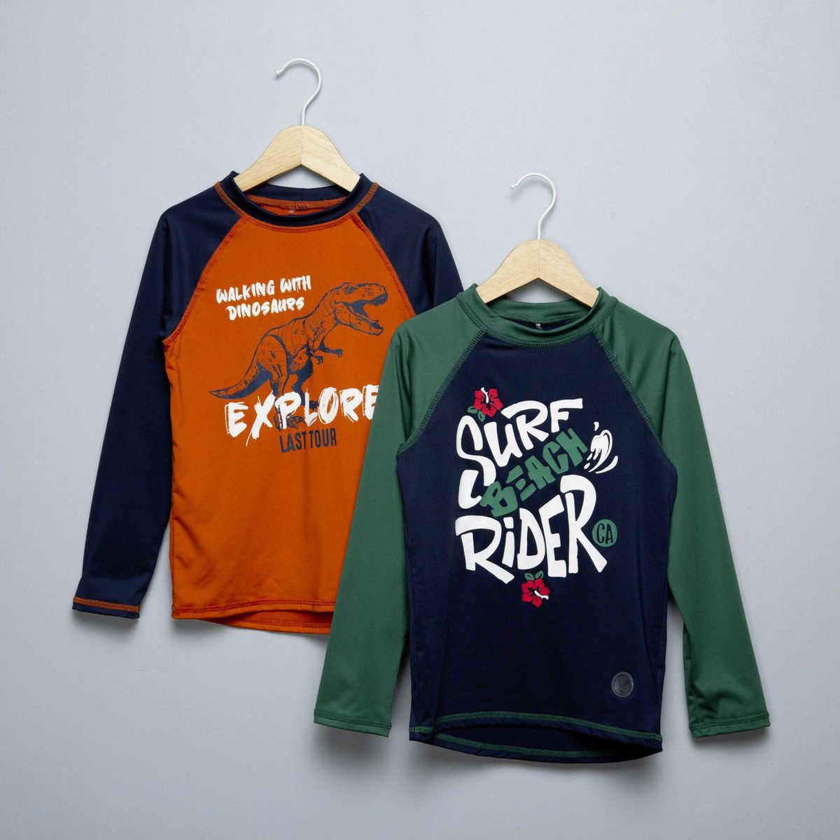 YAMP - Camiseta Niño Pack de 2 unidades con Estampado Manga larga Yamp