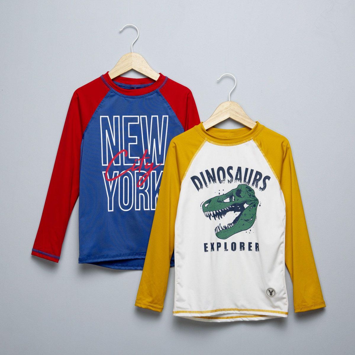 YAMP - Camiseta Niño Pack de 2 unidades con Estampado Manga larga Yamp