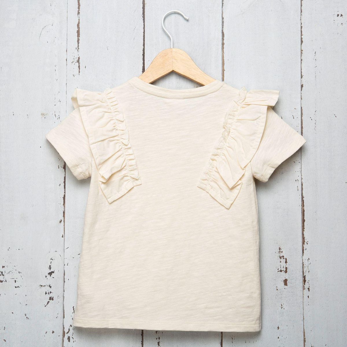 YAMP - Camiseta Niña con Boleros Manga corta Algodón Yamp