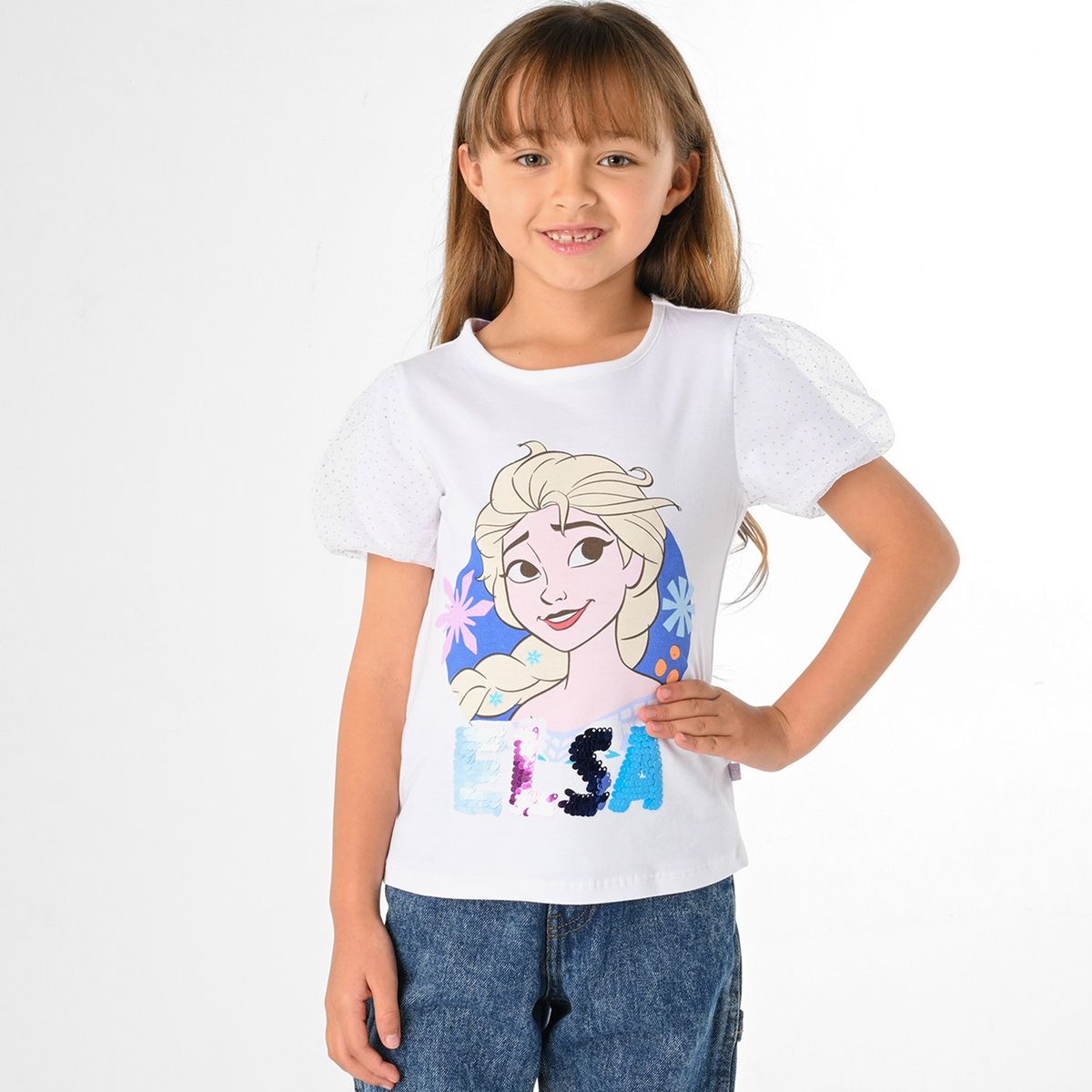 FROZEN - Camiseta Niña Manga corta Algodón Frozen