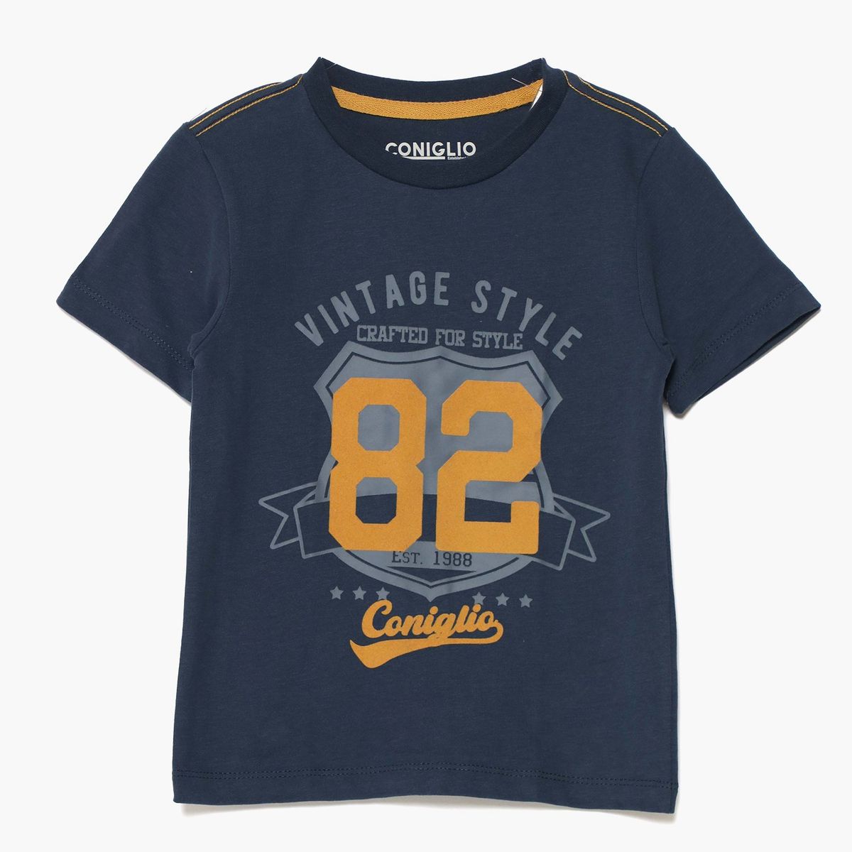 CONIGLIO - Camiseta Niño con Estampado Manga corta Algodón Coniglio