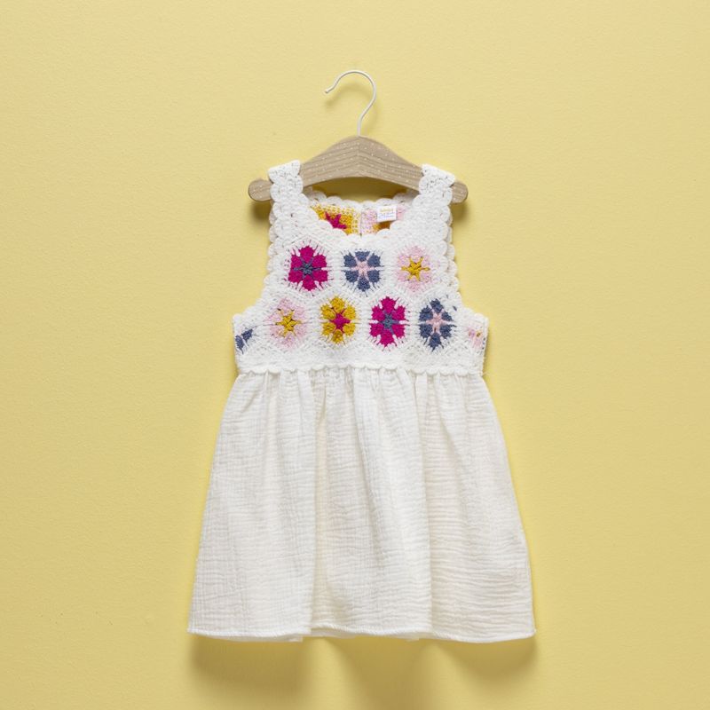 YAMP - Vestido Bebé niña con Bordado Algodón Yamp