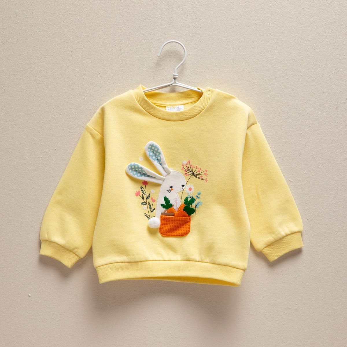 YAMP - Saco para Bebé niña con aplique de Algodón Yamp