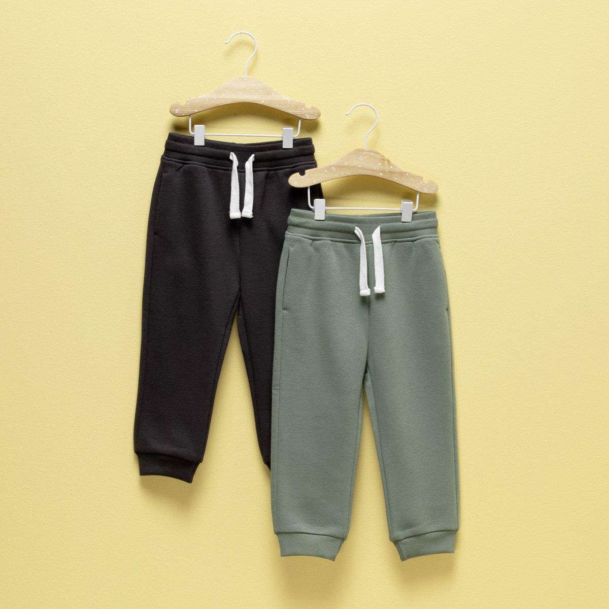 YAMP - Pantalón Bebé niño Pack x2 unidades Cintura elásticada Jogger Tiro medio Yamp