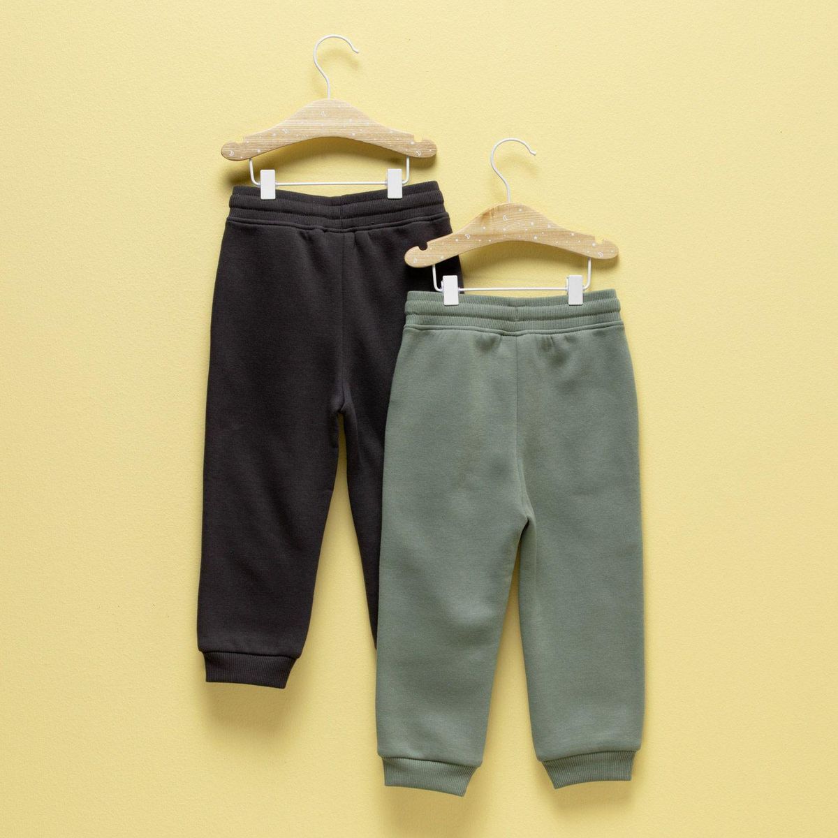 YAMP - Pantalón Bebé niño Pack x2 unidades Cintura elásticada Jogger Tiro medio Yamp