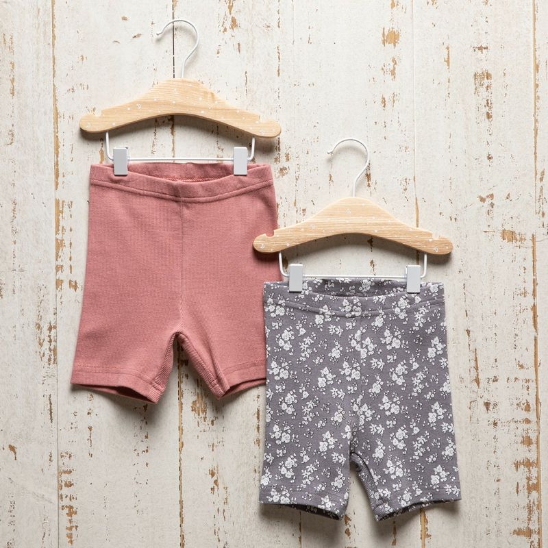 YAMP - Short Bebé niña Pack de 2 unidades Cintura elásticada Biker Algodón Yamp