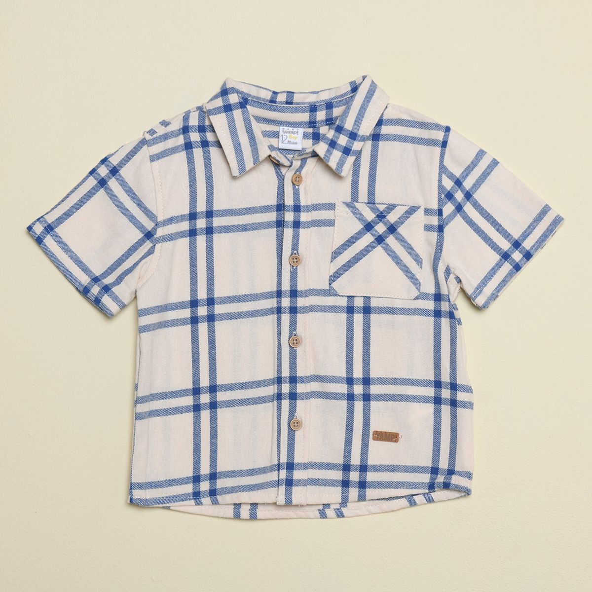 YAMP - Camisa Bebé niño Manga corta Algodón Yamp