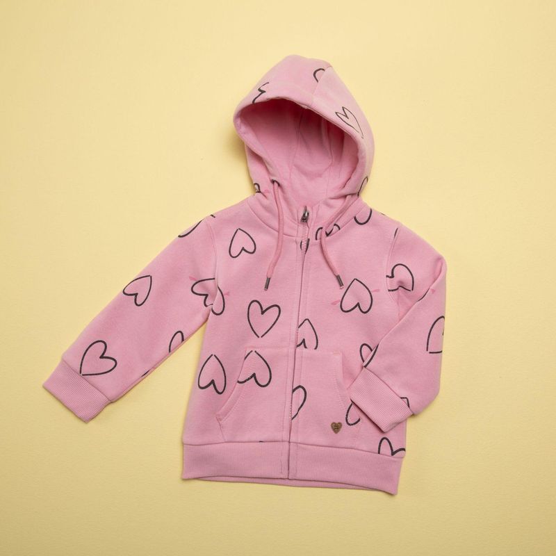 YAMP - Saco Bebé niña con Estampado Con capucha Yamp